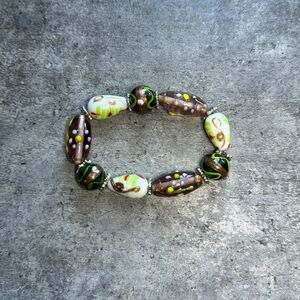 BRACELET Glass Beaded Bracelet Elastic